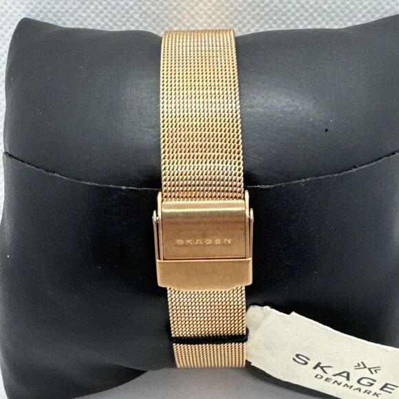 Skagen Freja 358SRRD Women Rose-Tone Steel Mesh Analog Dial Quartz Watch JNA581 main image 7